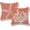 Orange Starfish Coral, variant on 4th of July Pillow Covers 18x18 Set of 2, Firework Red Blue Stars Decor Patriotic Throw Pillows Independence Memorial Day Pillowcase Outdoor Decorations Farmhouse Cushion Case for Couch Home