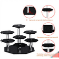 thumbnail image 3 of Acrylic Risers Display Stand,7Tier Perfume Organizer and Cupcake Stand,Storage Display Stand for Collectibles, 3 of 6