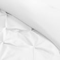 thumbnail image 6 of 5 Piece New Half Pinch Pleated Pattern Comforter Set, 800 TC, 100% Egyptian Cotton, Oversized Super King Size White Solid, 6 of 6