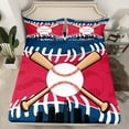 thumbnail image 2 of Homewish Baseball Game Gaming Full Size Sheets,Western City Bed Sheets,Ball Sport Theme Sheet Sets For Teens Kids,Breathable Home Decor,4pcs, 2 of 7