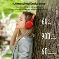 thumbnail image 3 of TOZO HT2 Hybrid ANC Over Ear Wire & Wireless Headphones,Bluetooth 5.3,60H Play,Hi-Res Audio,Foldable Adjustable Headband,App Controlled 32EQ,Comfort Earcup for Home Sport,Travel,Office,Red, 3 of 12