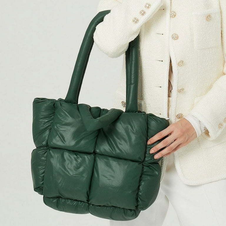 Fashion Large Tote Padded Handbags Women Nylon Cotton Padded