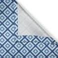 thumbnail image 5 of Ambesonne Abstract Grommet Curtain, Geometric Diamond Form, 50" x 84", Navy Sky Blue White, 5 of 6