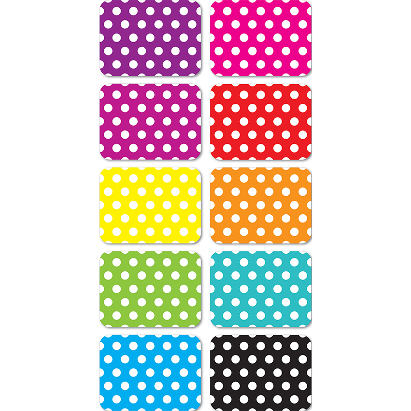 DOTS 10PK MINI WHITEBOARD ERASERS