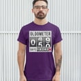thumbnail image 3 of Tee Hunt Oldometer 49-50 T-Shirt 50th Anniversary Funny Odometer Men's Tee, Purple, 4X-Large, 3 of 5
