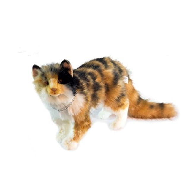 standing tabby cat plush soft toy by hansa 6966 by hansa