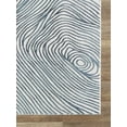 thumbnail image 3 of Abani Vista Collection Modern 4' x 6' Blue and White Modern Wave Area Rug, 3 of 5