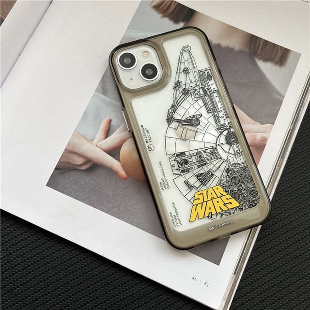 STAR WARS Funda iphone 14 11 13 12 X XS Pro Max xr Mini Samsung Galaxy S23 S22 ultra plus holiday gift No Cambia Amarillo A Prueba De Golpes Transparente Para Teléfono