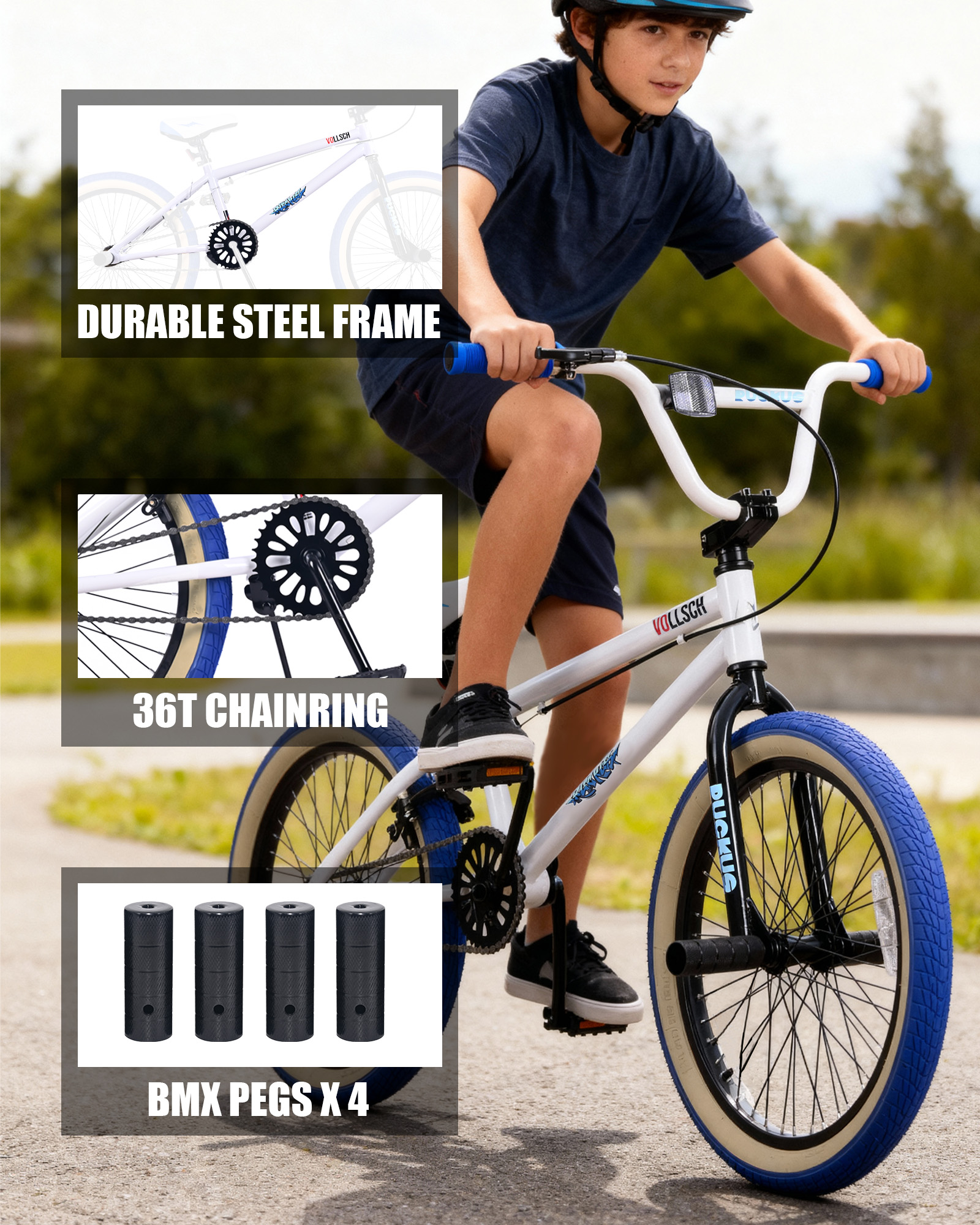 Vollsch Freestyle BMX Bike 20 Inch Kids Bicycle photo 2