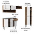 thumbnail image 4 of Cocina Integral Madesa Emilly 229 cm con tarja Marrón/Blanco, 4 of 10