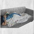 thumbnail image 6 of 21st Birthday Soft Flannel Fleece Throw Blanket, Party Themed Happy Birthday Celebration Words on Colorful Background, Cozy Plush for Indoor and Outdoor Use, 70" x 90", Multicolor, by Ambesonne, 6 of 6