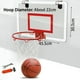 thumbnail image 1 of Juego de aro de baloncesto para interiores para niños y adultos, aro de baloncesto para puerta con tablero, juguete de baloncesto, regalos para sótanos, dormitorios, oficinas, 1 of 9