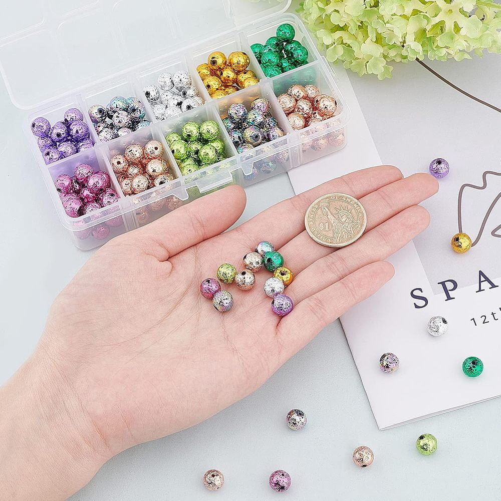 1 Set DIY Bead Stretch Bracelets Making Kits Mixed Color Beads: 8~9mm Hole: 1~1.2mm 250pcs/set Thread: 0.8mm about 10m/roll 2roll/set