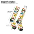 thumbnail image 5 of Easygdp Transports with Animals Soccer Socks Sport Knee High Socks Calf Compression Athletic Socks for Men and Women, 5 of 9