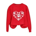 thumbnail image 5 of NuoCaiYun Valentine's Day Women's Funny Love Heart Graphic Shirt - Casual Long Sleeve Pullover Tops, 5 of 6