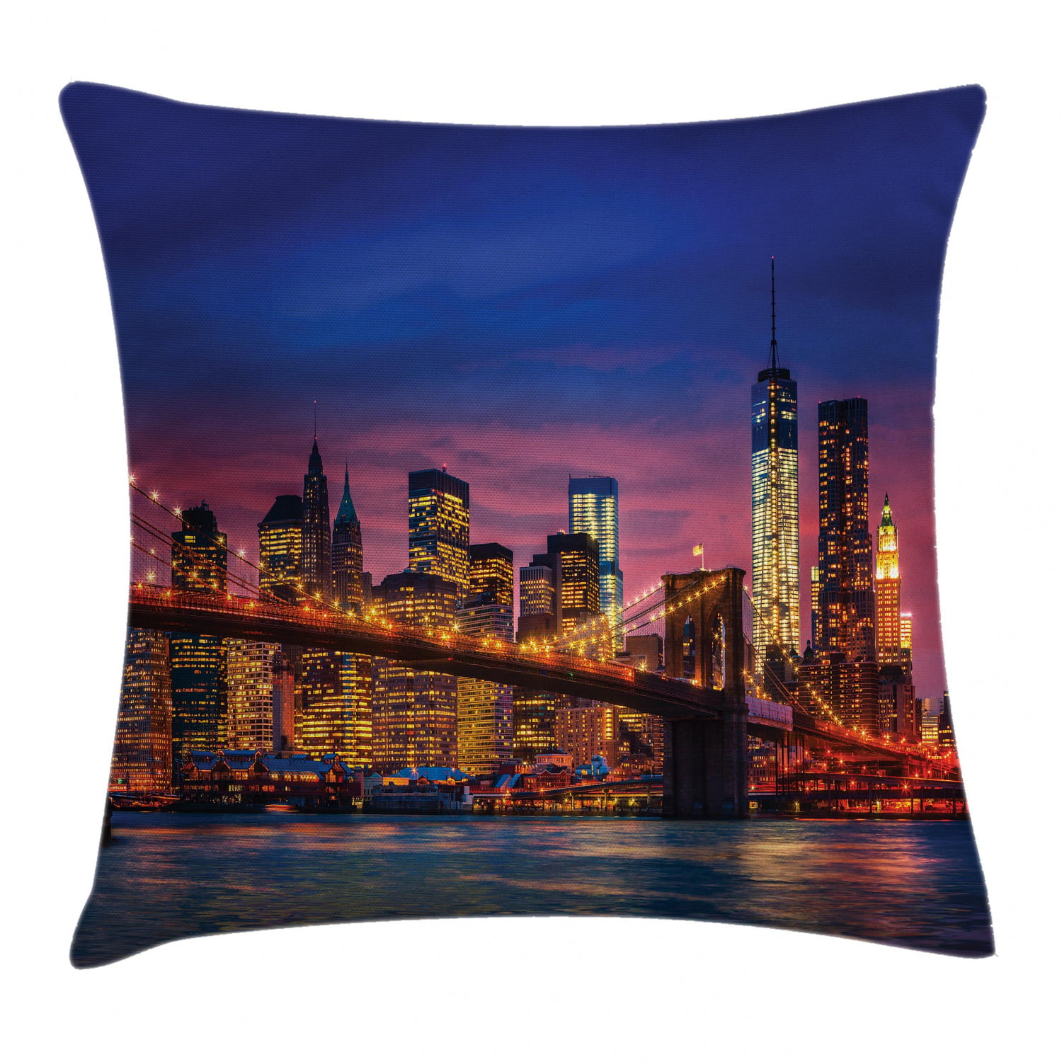 New York Skyline City that Never Sleeps Duvet Quilt Cover Set & Pillowcases 