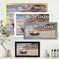thumbnail image 4 of Designart 'Wooden Fishing Boat On The Baltic Shore With Evening Clouds' Nautical & Coastal Framed Art Print, 4 of 4