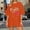 Orange, variant on Graphic Tees for Women A Versatile Women'S T-Shirt For Everyday Wear With Printed Short Sleeves Round Neck Top For Spring And Summer Blue S