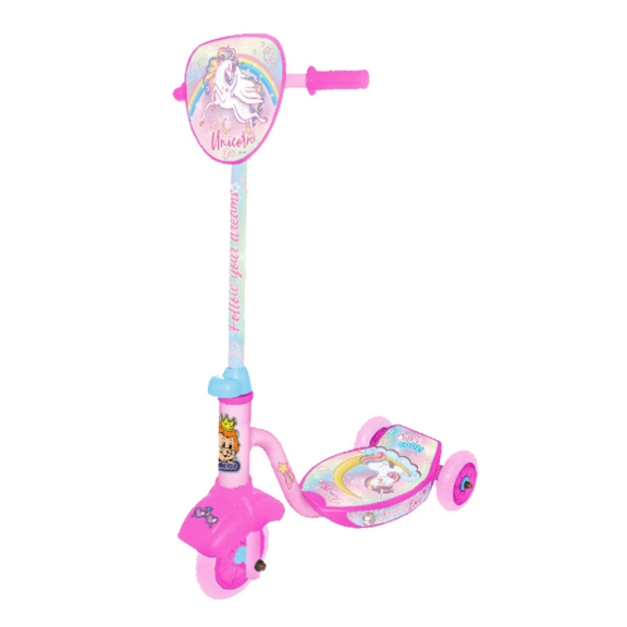 Patín Unicornio Promeyco para Niñas con 3 Ruedas y Base Antiderrapante