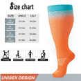 thumbnail image 2 of 4 Pairs Wide Calf Compression Socks For Women And Men,Plus Size Knee High Support Stockings For Circulation,Nurses,Travel,Running, 2 of 4