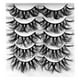 thumbnail image 1 of 5 pares de pestañas postizas de varias capas: aspecto natural y esponjoso, suaves y ligeras, fáciles de aplicar para el maquillaje de ojos diario o de fiesta, 1 of 1