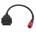 thumbnail image 3 of Diagnostic Cable, ABS 16Pin To 6Pin Black Reliable OBD II Connector  For Motorcycle, 3 of 8
