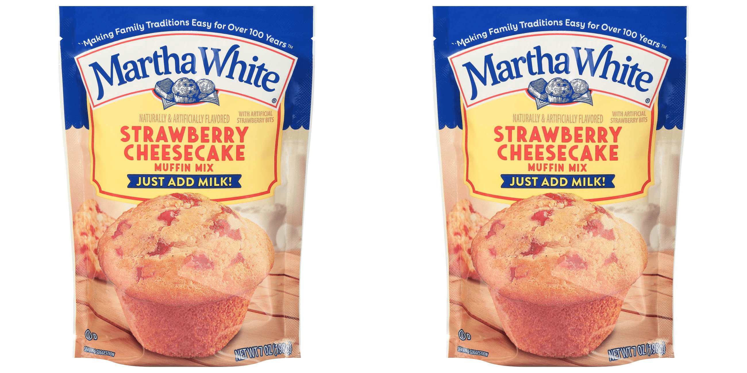 Martha White Strawberry Cheesecake Muffin Mix, 7 oz