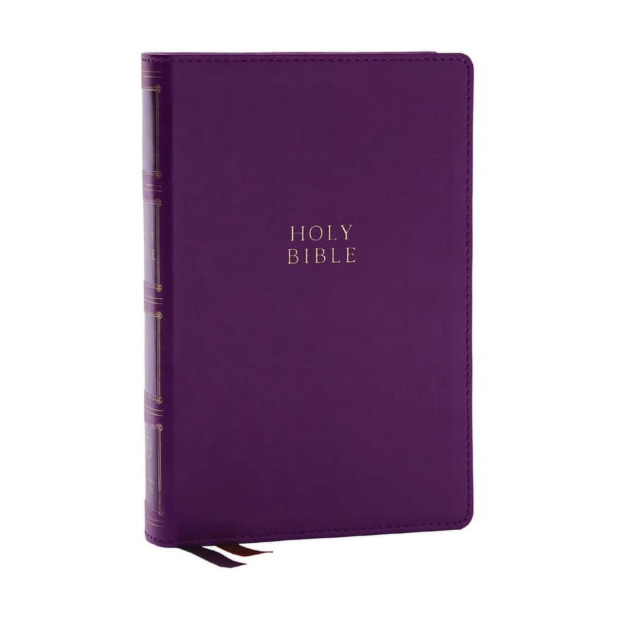 KJV Holy Bible: Compact Bible with 43,000 Center-Column Cross References, Purple Leathersoft, Red Letter, Comfort Print:, (Hardcover)