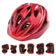 thumbnail image 1 of de protectores para bebés de 7 piezas para niños de 5 a 15 : casco, rodilleras, coderas, muñequeras rojo, 1 of 9