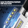 thumbnail image 2 of Linterna USB recargable COB LED antorcha 500lm portátil impermeable linterna Power Bank Likrtyny Para estrenar, 2 of 7