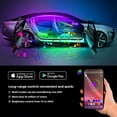 thumbnail image 2 of Car LED Lights, Interior Car Lights with App Control, 4pcs 48 LED Lights for Car, DIY Multicolor Music Microphone Control Strips Inside Car, Lighting Kits for Cars, Trucks, SUVs, 2 of 9
