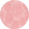 thumbnail image 1 of Ahgly Company Machine Washable Indoor Round Transitional Pastel Red Pink Area Rugs, 5' Round, 1 of 7