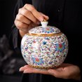 thumbnail image 4 of Miangastore Ceramic Tea Jar Decorative Sealing Tea Jar Airtight Tea Container Small Tea Jar Loose Tea Container, 4 of 9