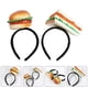 thumbnail image 5 of diademas divertidas con forma de hamburguesa y sándwich, novedosas diademas con forma de sombrero de comida, mini diadema con forma de sombrero de comida para accesorios de disfraces navideños, 5 of 8