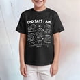 thumbnail image 2 of NOLDARES Boys T-Shirts Cotton Cute Pattern Short Sleeve Toddler Tee Shirt for 2-6 Years Old(Black,11-12 Years), 2 of 4