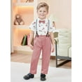 thumbnail image 4 of CARETOO Boy Clothes Suits Toddler Boy Outfit Dress Shirt Bowtie Pants Kid Wedding Outfits 5-10 Years, 4 of 7