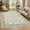 Beige, variant on GlowSol 10'x13' Large Area Rugs Farmhouse Floral Print Washable Rug Soft Non Slip Low Pile Accent Carpet for Living Room Bedroom, Brown