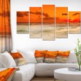 thumbnail image 1 of Ciel Orange et Grand Plage de Sable, 1 of 1