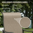 thumbnail image 5 of POTEBAN Metal Outdoor Dining Chair - Set of 2, Khaki, 5 of 10