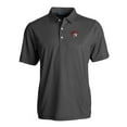 thumbnail image 2 of Men's Cutter & Buck Black/White SMU Mustangs Pike Eco Symmetry Print Stretch Recycled Polo, 2 of 3