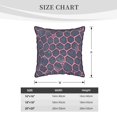 thumbnail image 2 of Velvet Rimmed Pillowcase Is Not Easy To Open Line Deformation Invisible Zipper Opening And Closing Only Pillowcase Does Not Contain Pillow Core Snake Skin Print Style Palevioletred_1 20"X20", 2 of 8