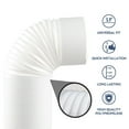 thumbnail image 3 of Fairnull Portable Air Conditioner Exhaust Hose 5.1/5.9 Inch Diameter Telescopic Anticlockwise Thread Pp Exhaust Vent, 3 of 9