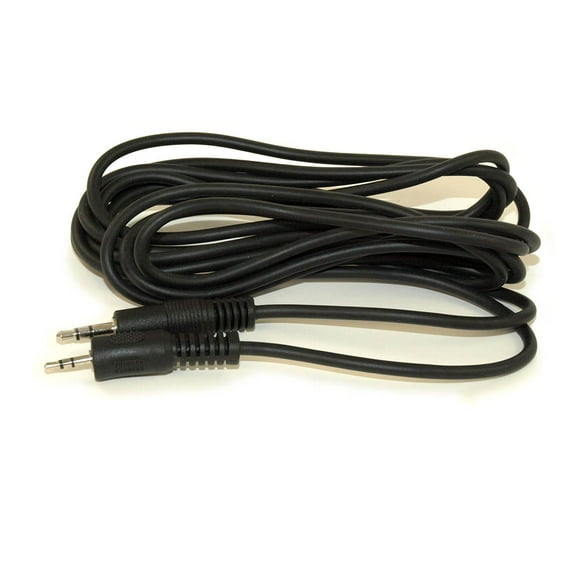 10ft 2.5mm to 3.5mm Mini Stereo TRS Plug Male/Male Cable, Black