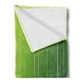 thumbnail image 2 of Sage Soft Flannel Fleece Throw Blanket, Ombre Style Composition with Color Shades and Vertical Digital Stripes, Cozy Plush for Indoor and Outdoor Use, 50" x 60", Green Pale Green White, by Ambesonne, 2 of 5