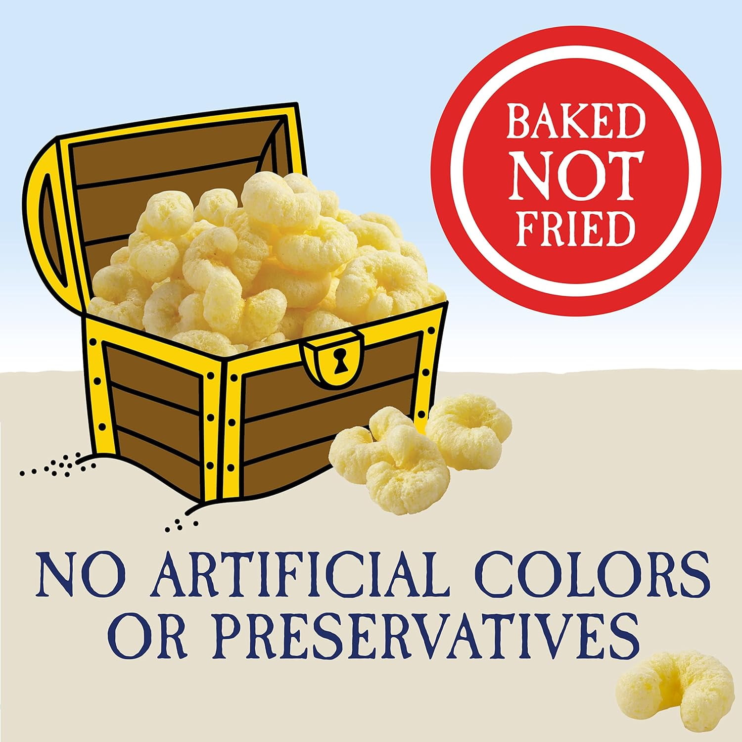 Pirate's Booty Gluten-Free Aged White Cheddar Cheese Puffs Snack, 10 oz Family-Size Bag