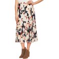 thumbnail image 1 of 1.STATE Falda plisada estampada para mujer, color hueso, 4, 1 of 1