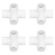 thumbnail image 3 of Emoshayoga Accesorios de tubería de 6 vías, resistente a los impactos, 10 unidades, estructura estable, fácil de conectar, conector de codo de PVC para interiores y exteriores (blanco), 3 of 14