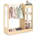 thumbnail image 1 of Gymax Armoire Suspendue de Rangement pour Déguisements pour Enfants Commode Garde-Robe de Costumes avec Miroir Étagères, 1 of 10