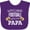 Purple, variant on Inktastic Watching Football with My Papa Boys or Girls Baby Bib