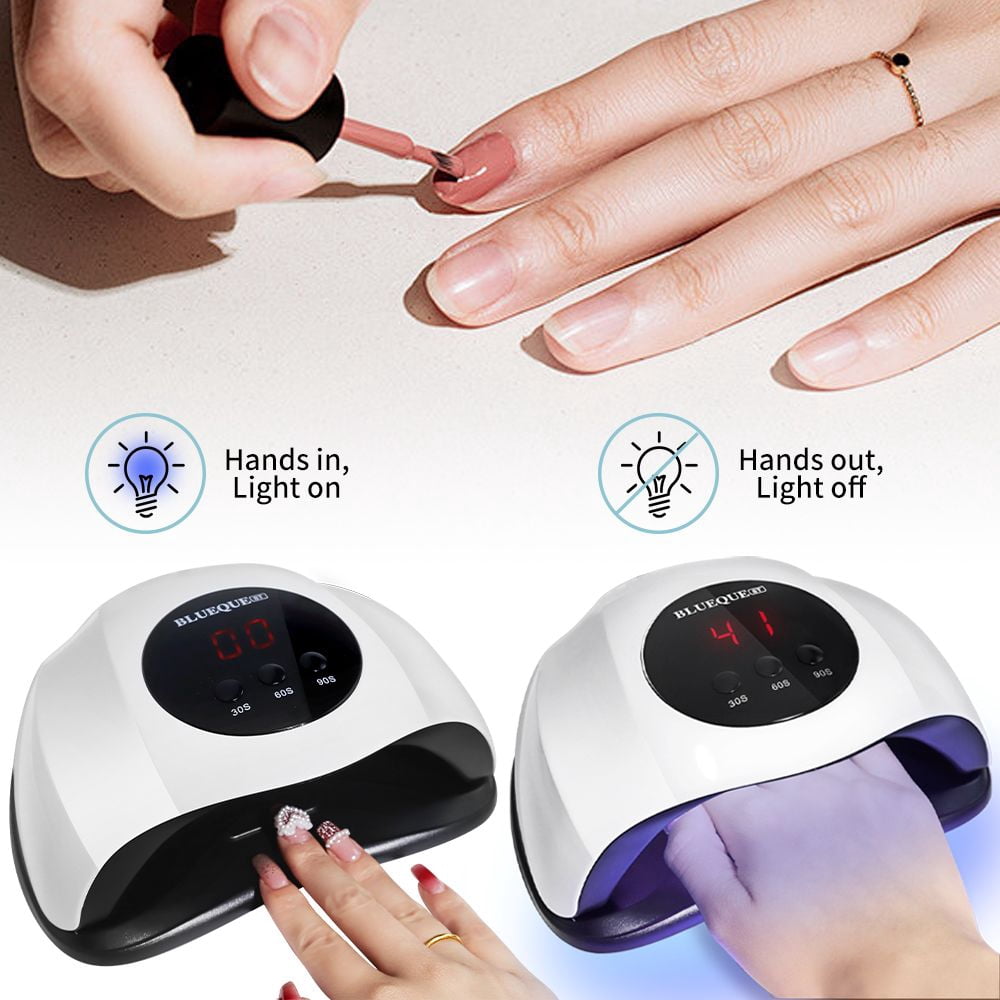 UV Light for Nails, 24LED UV LED Nail Lamp for Gel Polish,Fast Nail Dryer with Automatic Sensor, 3 Timer Setting,Small and Portable, LED Nail Light for Fingernail andToenail gel deunias
